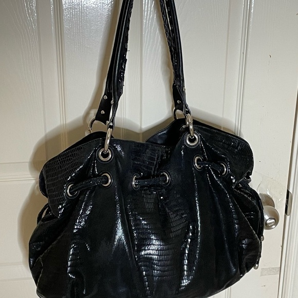 CHEZ FINE LEATHER GOODS by CHERYL LEATHER SNAKE HANDBAG SHOULDER LARGE‌ - Picture 2 of 9